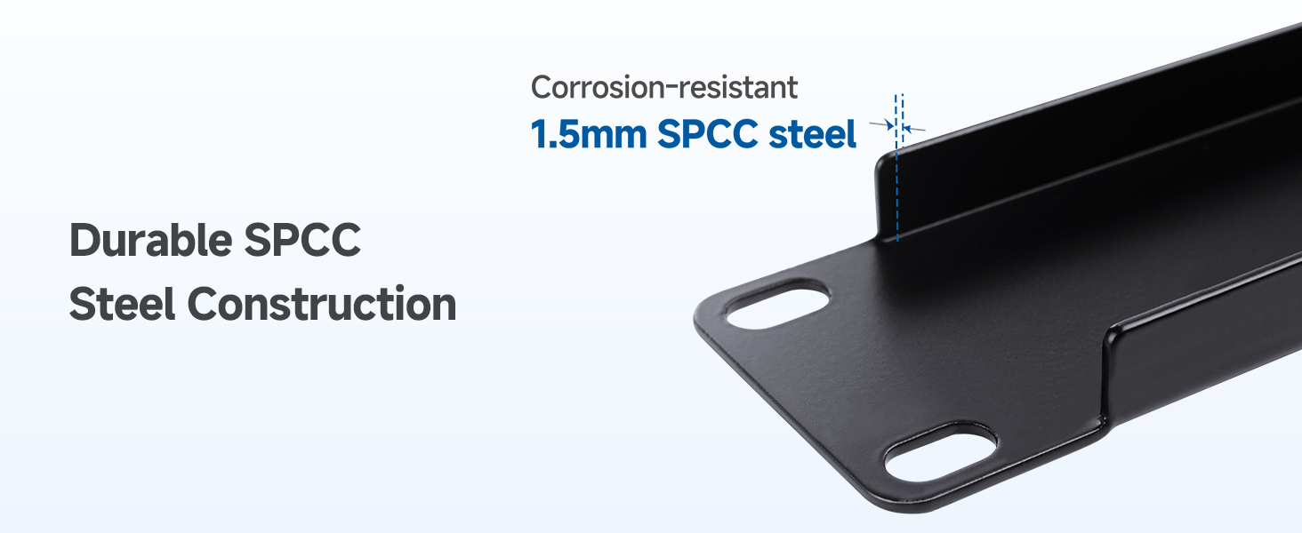 Durable SPCC Steel 1U Rack Mount Blank Panel for 19-inch Server Racks