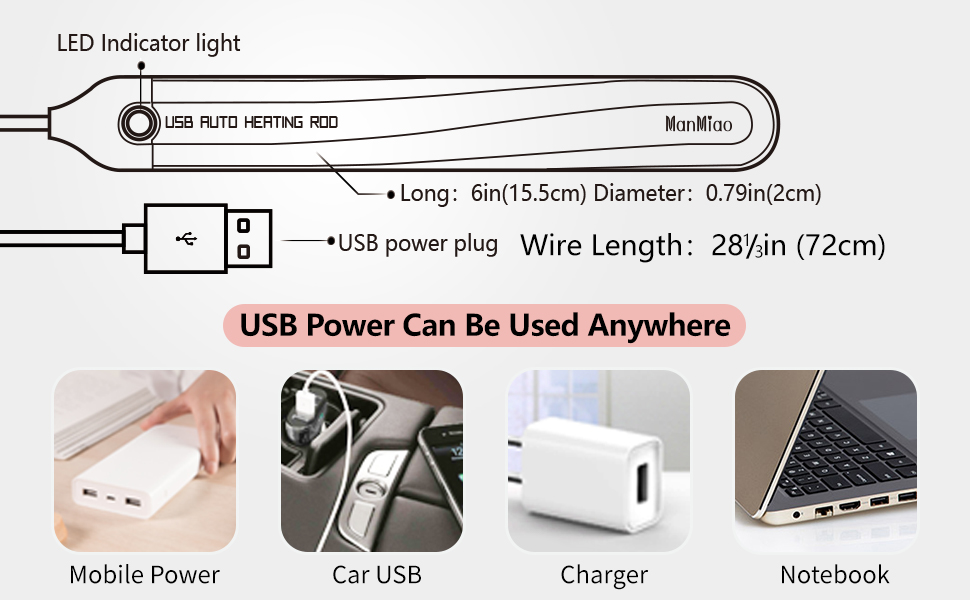 Heating sticks for Silicone