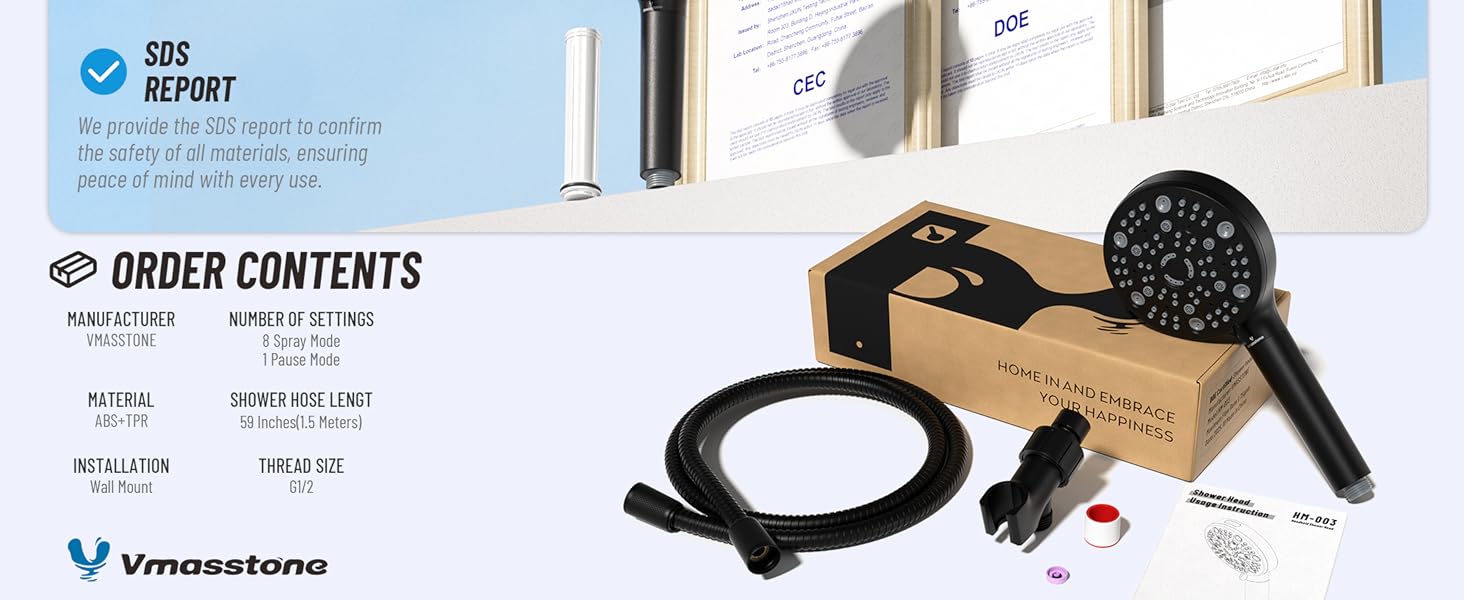 filtered shower head with handheld