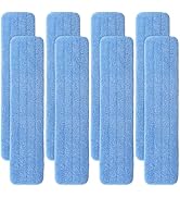 Replacement Microfiber Pad for Rubbermaid Commercial 24 Inch Mop Head - 8 Pack Wet &amp; Dry Commerci...