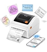Bluetooth Thermal Label Printer 4x6, D450BT Shipping Label Printer for Small Business - Compatibl...
