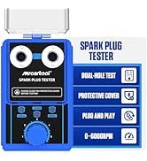 MR CARTOOL Spark Plug Tester, 110V Dual Holes Automotive Engine Ignition Coil Tester for 12V Gaso...