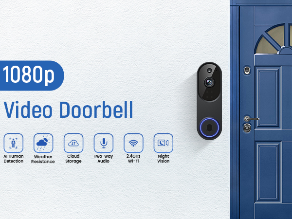1080P Video Doorbell Camera