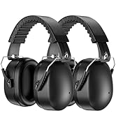 ProCase 2 Pack Ear Muffs for Noise Reduction SNR 32dB/NRR 26dB, Ear Hearing Protection for Adults...