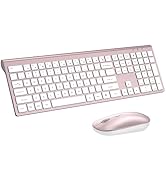 Wireless Keyboard and Mouse Combo, Full Size Keyboard and Mouse, Long Battery Life, Optical Mouse...