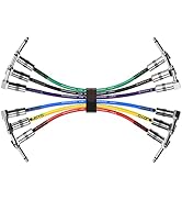 JOYO Guitar Patch Cables 7.8 Inch Professional Bass Guitar Effect Pedal Patch Cords 1/4 Inch (CM-...