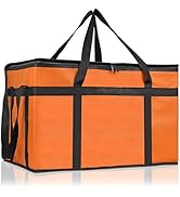 PEASUG Insulated Bags for Food Delivery, XXXL Pizza Delivery Bags, Large Capacity Cooler Bag Keep...