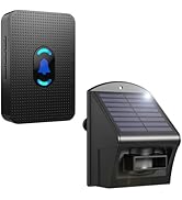Daytech Solar Wireless Driveway Alarm 850ft Long Range Motion Sensor Driveway Alarms Wireless Out...