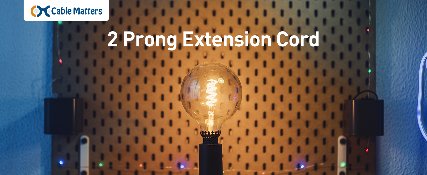 360° Rotating Flat Plug Short Extension Cord