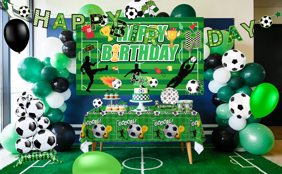 soccer birthday decorations