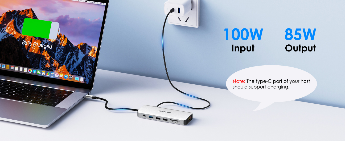 laptop docking station with pd