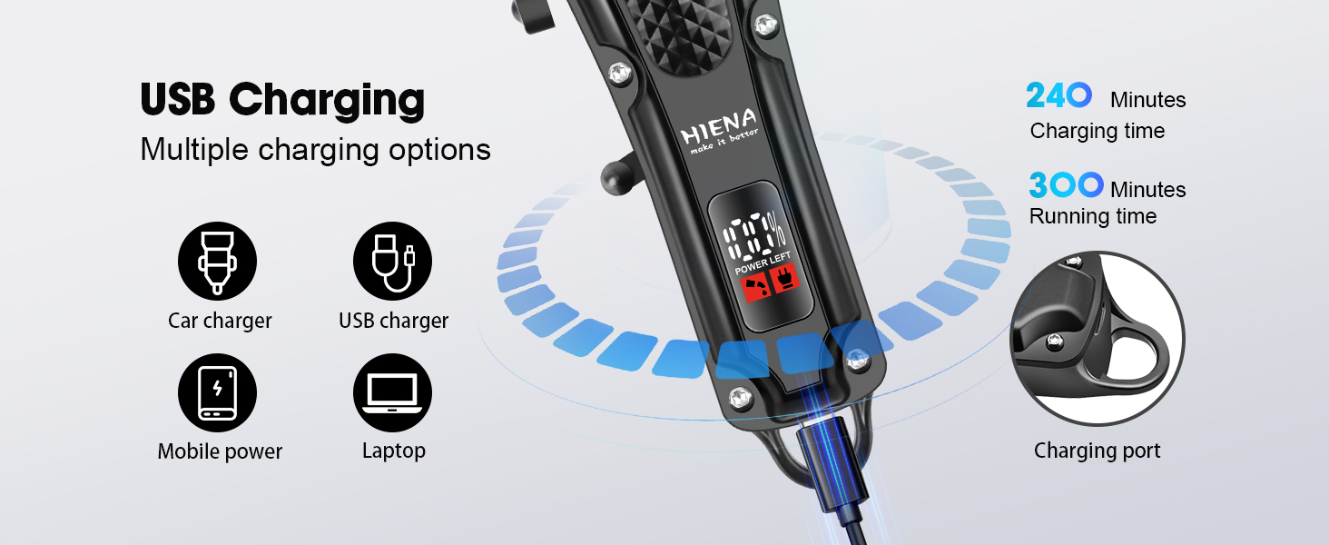 HIENA PRO BLACK Hair Clipper