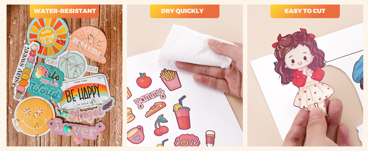vinyl printable sticker paper