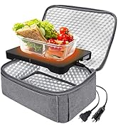 Dosevita Portable Oven Lunch Box Food Warmer 12V,24V,110V Mini Portable Oven Heated Lunch Box for...