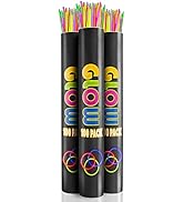 Crown Display Halloween 300 Glow Sticks Necklaces 22 inch Glow in The Dark Halloween Party Suppli...