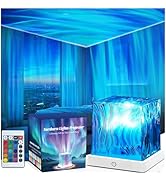 HUMIIEYE Northern Lights Projector, Cube Aurora Galaxy Projector with Remote, 16 Color Mood Light...