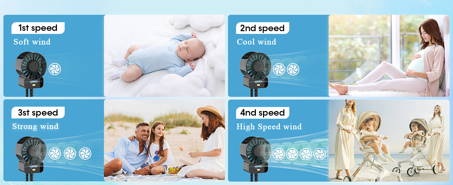 Stroller Fan camping