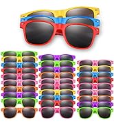 ASTARON 16/32/64 Pack Party Sunglasses Bulk Neon Party Favor Goody Bag Filler for Beach Wedding P...