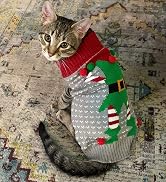 TENGZHI Dog Christmas Sweater Pet Costume XXS Cat Ugly Christmas Sweater Fall Puppy Jumper Dog Ou...