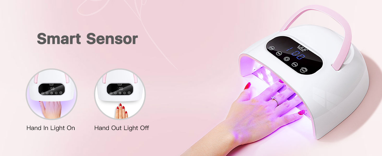 UV Nail lamp with infrared automatic sensing switch