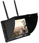 Bewinner DIY FPV Monitor - 5.8Ghz 5 Bands 40Channels 7Inch LCD Screen Receiver Monitor for FPV Dr...