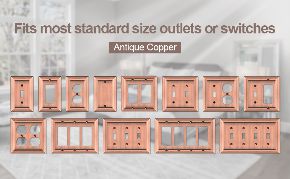 Antique Copper Wall Plates