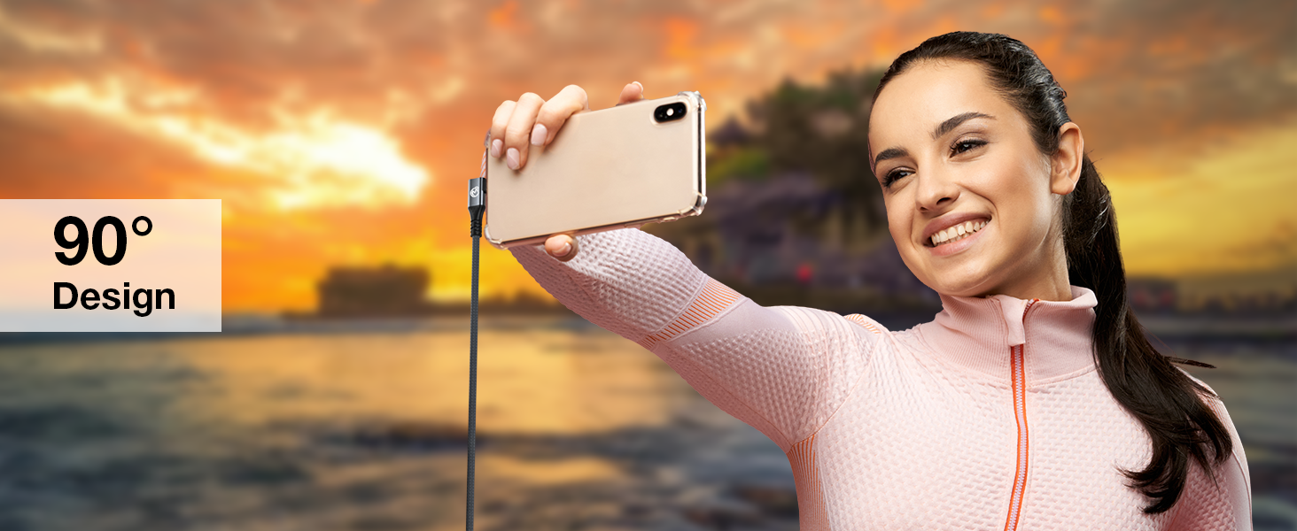 Short Type C 90 Degree Cable 240W PD 3.1 Fast Charging C Charger Cord