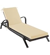 IPYNBAP Chaise Lounge Cushions Outdoor, Waterproof Lounge Chair Cushion, 72x21x3 Inch Outdoor Cha...