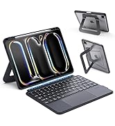 VOWUBO Detachable Magic Keyboard Case for iPad Air 11 inch M3 / M2 (2024) / iPad Air 5th / 4th Ge...