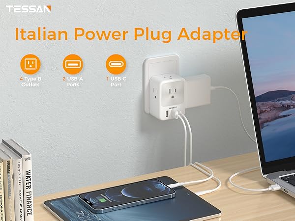 Italy Travel Plug Adapter,