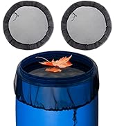 Mesh Cover for Rain Barrels - 2pcs 39in Rain Barrel Netting with Drawstring, Water Collection Buc...