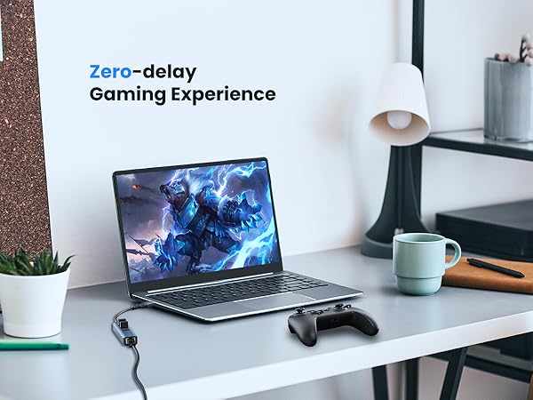 Gigabit Ethernet to gamepad