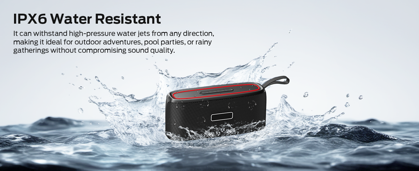 IPX6 Water Resistant