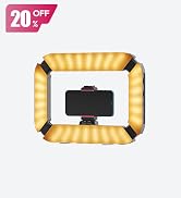 ULANZI Smartphone Video Rig with Light, Cell Phone Handheld Stabilizer with Ring Light 8500k Self...