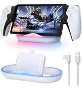 FASTSNAIL Charging Stand for PS Portal Remote Player, Portable Charge Dock Station with 14 RGB Li...