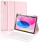 aMZCaSE for iPad 10th Generation Case with Keyboard 10.9 inch(2022),7 Color Backlight,Keyboard ca...