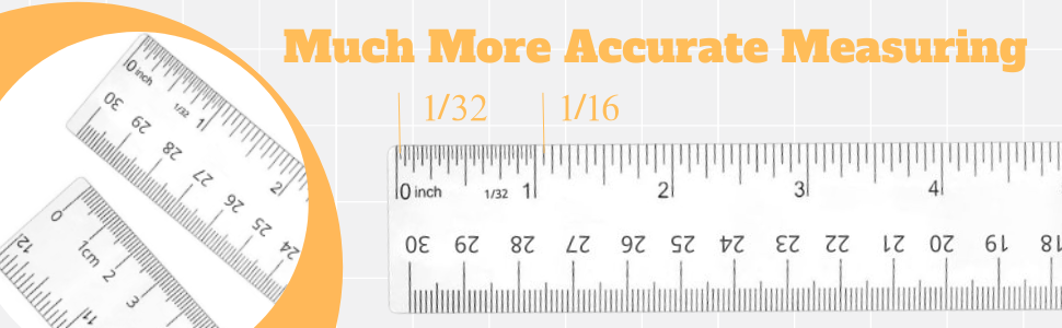 ruler with inch and metric
