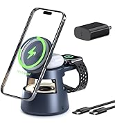 3 in 1 Charging Station,Magnetic Wireless Charger for Apple MagSafe Charger Stand,Foldable Nights...