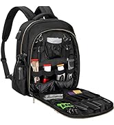 TORIBIO Barber Supplies Bag for Clippers and Supplies, Hairstylist Clipper Portable Backpack for ...