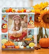 Fall Pumpkin Resin Picture Frame