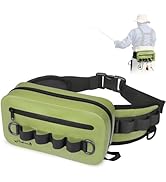 Dovesun Waterproof Fishing Fanny Pack for Men 3.3L Fly Fishing Bag Chest Pack with Airtight Zipper