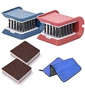 Knife Cleaner, 2 Pack Cutlery Cleaner, Blade Cleaner with 2 Pcs Replacement Sponge Brush Head,Mic...