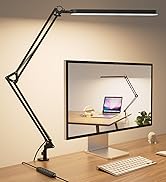 SKYLEO Desk Lamp - Desk Light for 31.5" Tall - 5 Color Modes X 11 Brightness Levels - Adjustable ...