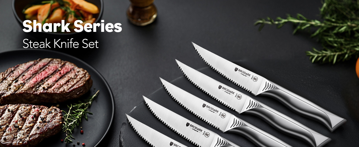 Shark Series Steak Knife Set