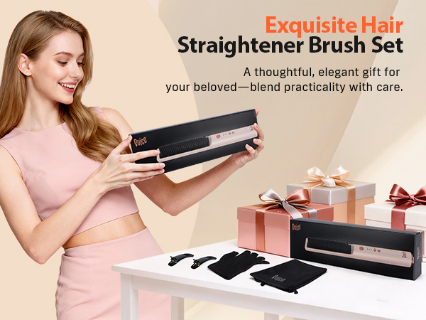 hair straightener brush