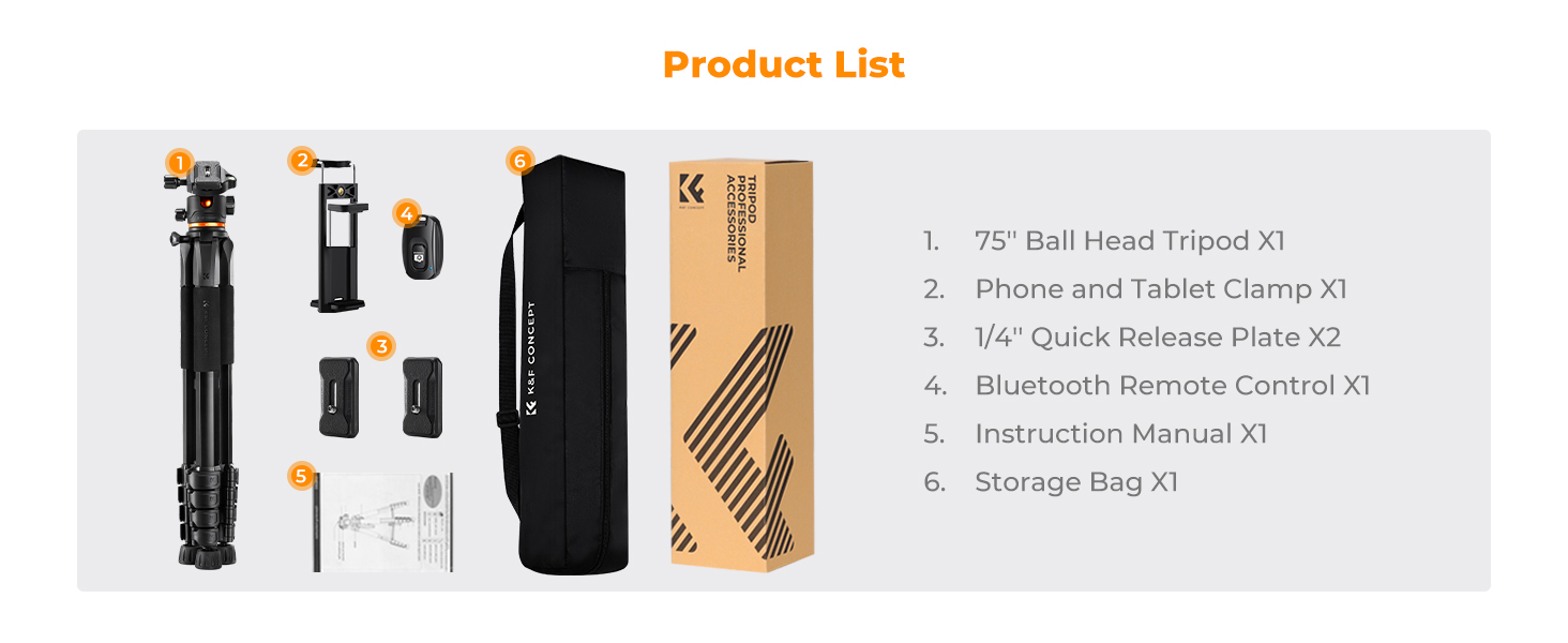 K&amp;amp;F Concept Camera Cellphone Tripod