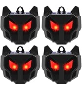 4 Pack Solar Nocturnal Animal Repeller Outdoor,Coyote Deterrent,Deer Repellent Devices,Predator E...