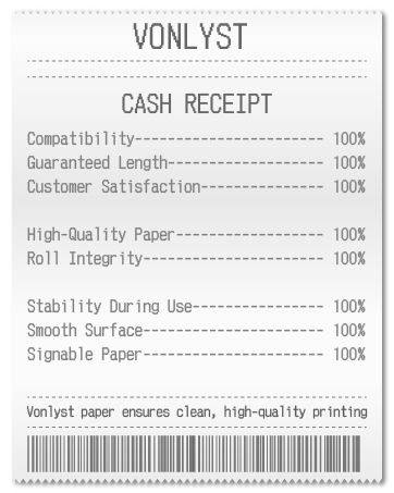 Vonlyst began with a simple idea: to create high-quality, durable receipt paper