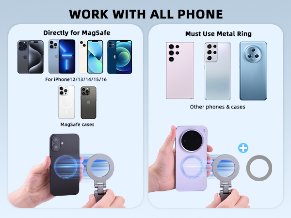 magnetic phone tripod