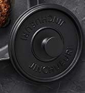JINCHUFURI Cast Iron Skillets, Pre-Seasoned Heavy Duty Cast Iron Frying Pan, Large Cooking Pan wi...